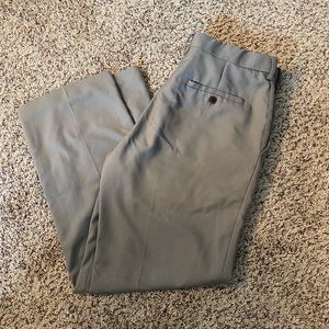 Haggar Mens Light Brown Dress Pants